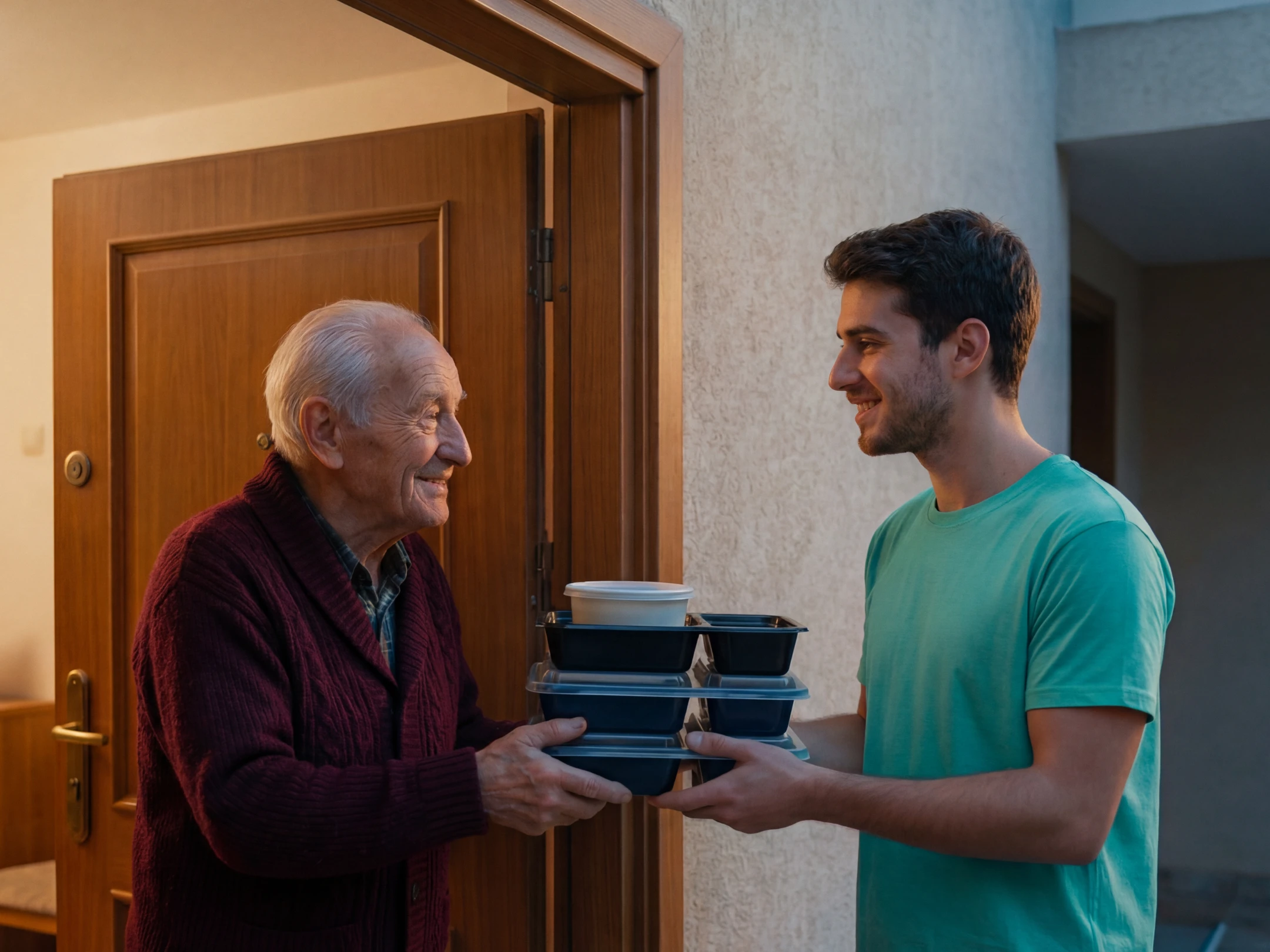 מגיעים עד הדלת – מתנדבים מביאים ארוחה עם חיוך